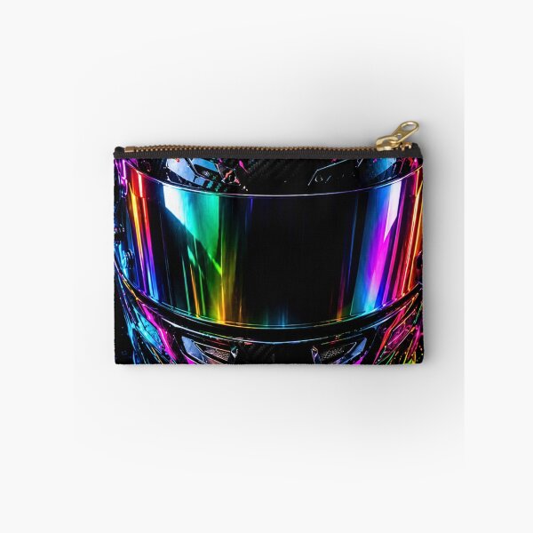 Item preview, Neon Racing Helmet – Cyberpunk Motorsport Art designed and sold by Gold&pixels.
