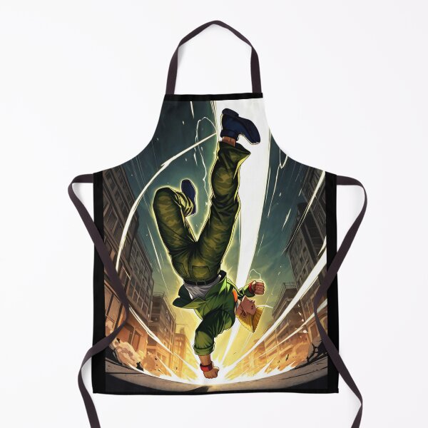 Item preview, Manga - Saiyan Character, Energetic Freefall in Urban Scenery designed and sold by Zone--Gaming.