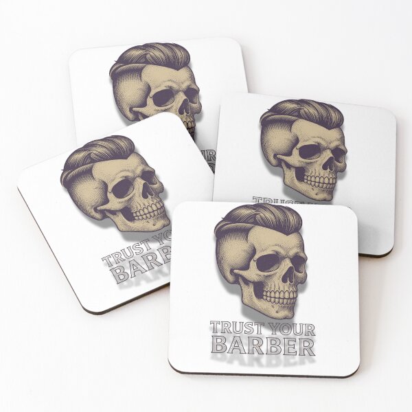 Item preview, Trust Your Barber Realistic Skull Barber Tattoo Art designed and sold by Barber MD Culture.