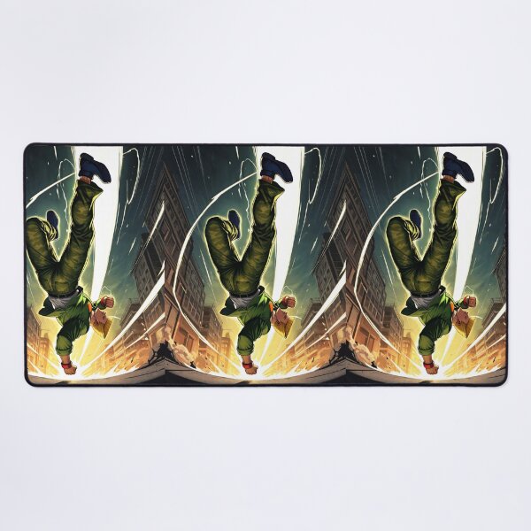 Item preview, Manga - Saiyan Character, Energetic Freefall in Urban Scenery designed and sold by Zone--Gaming.