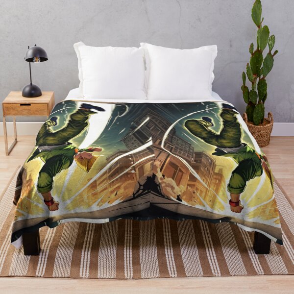 Item preview, Manga - Saiyan Character, Energetic Freefall in Urban Scenery designed and sold by Zone--Gaming.
