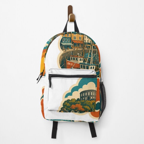 Item preview, Oban Scotland Travel Souvenir - Retro Illustration designed and sold by VisualArtsOasis.