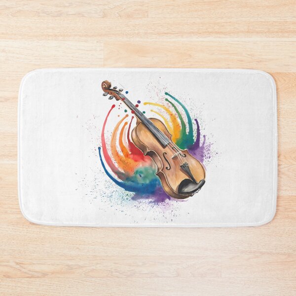 Item preview, Rainbow Violin Harmony - International Jazz Day designed and sold by Art-Arcade6.