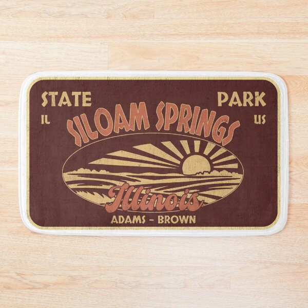 Item preview, Siloam Springs State Park, Adams - Brown, Illinois, badge design designed and sold by Wanderful-roads.