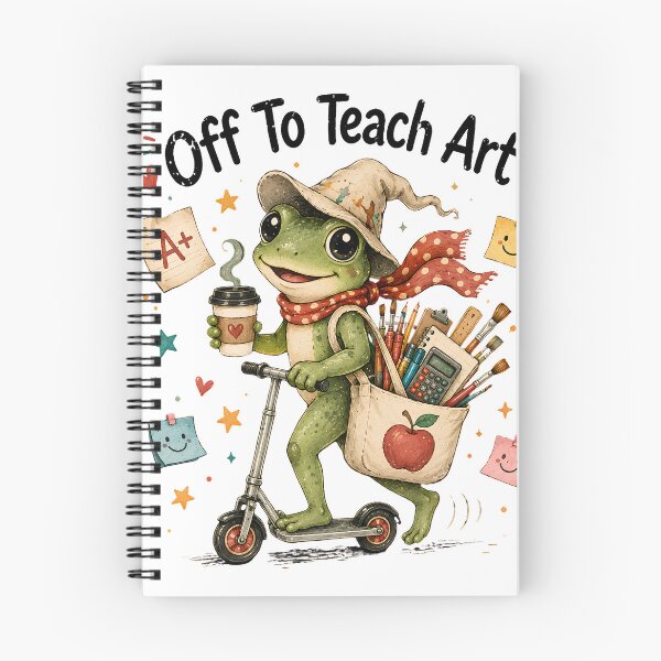 Item preview, Off To Teach Art T-Shirt, Funny Art Teacher Gift, Cute Frog Teacher Graphic Tee, Back to School Art Teacher Shirt, Creative Classroom Apparel designed and sold by Velnoxar.