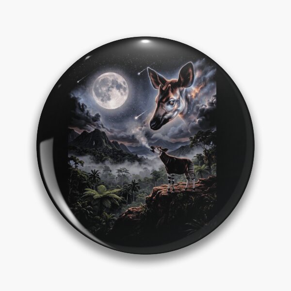 Item preview, Okapi Howling At Moon Jungle Night Vision designed and sold by d247.
