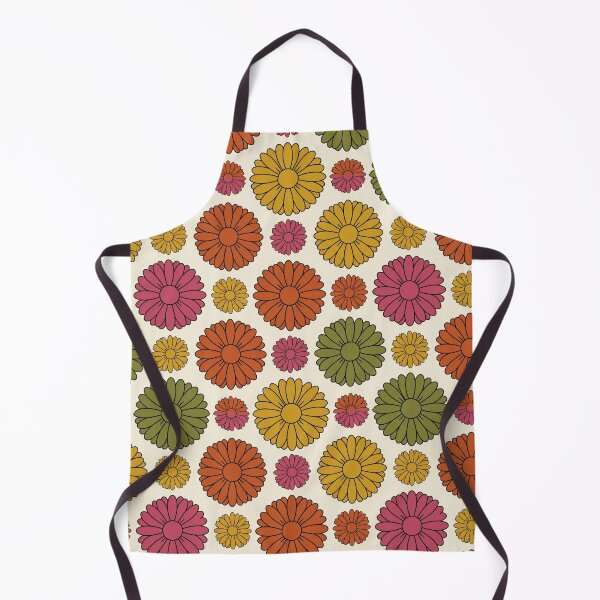Item preview, Retro Flat Graphic Gerbera Daisy Seamless Pattern designed and sold by Inkworksbyshery.
