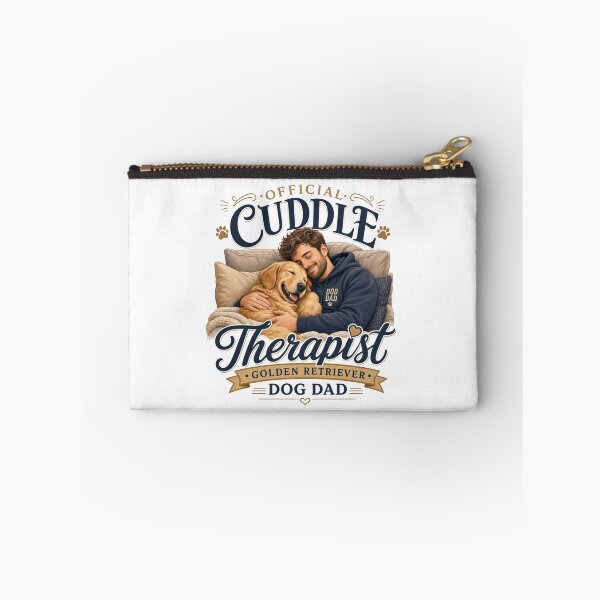 Item preview, Official Cuddle Therapist Golden Retriever Dog Dad T-Shirt designed and sold by Ashley critters.