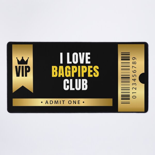 Item preview, I Love Bagpipes Club designed and sold by MaryAller.