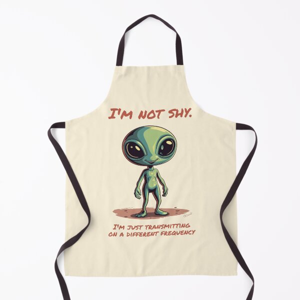 Item preview, I'm Not Shy Alien - Funny Introvert Design designed and sold by OhDavid!.