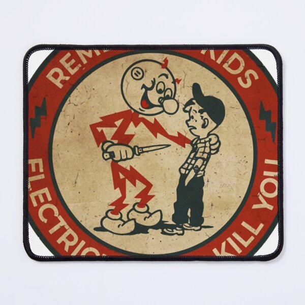 Item preview, Electricity Will Kill You Kids Vintage Men Women designed and sold by THERETROBLUES.