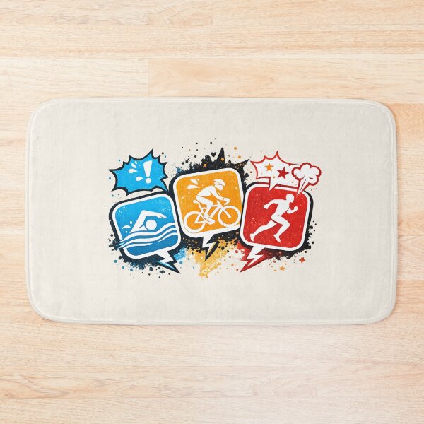 Item preview, Funny Swim Bike Run Triathlon Gift Art designed and sold by Corvoria.