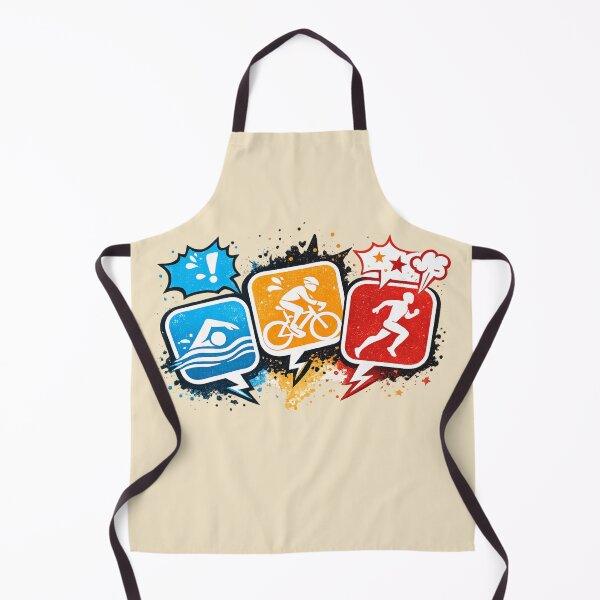 Item preview, Funny Swim Bike Run Triathlon Gift Art designed and sold by Corvoria.