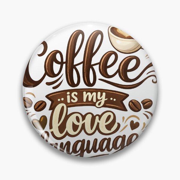 Item preview, coffee is my love language designed and sold by Black-White-art.