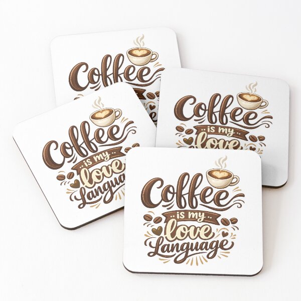 Item preview, coffee is my love language designed and sold by Black-White-art.