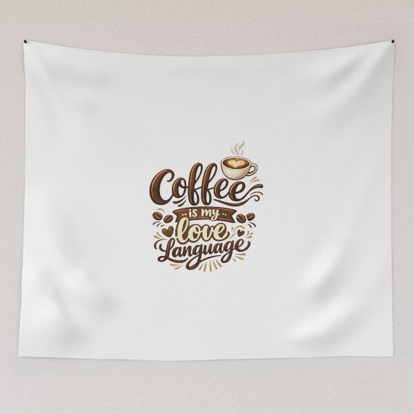 Item preview, coffee is my love language designed and sold by Black-White-art.