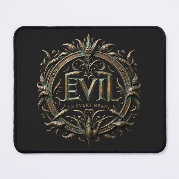 Item preview, Evil In Every Heart Crest designed and sold by Voodoo Store Paranormal Collections.