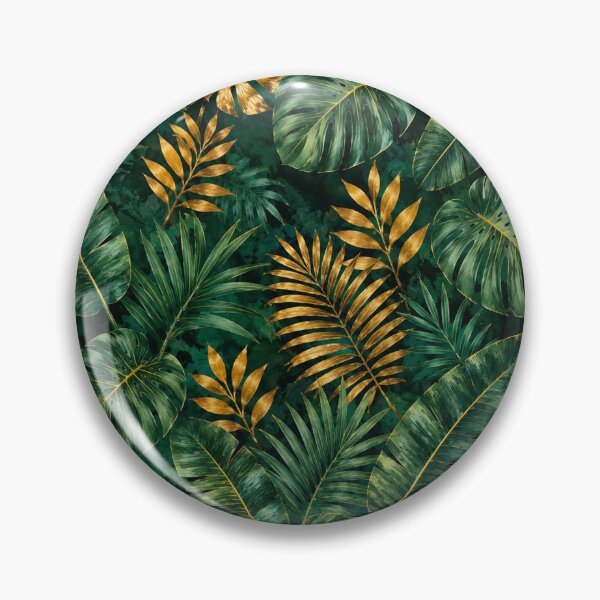 Item preview, Luxury Black & Gold Tropical Leaves Pattern Palm Monstera Banana Leaves Jungle designed and sold by SOUFIANE1991.