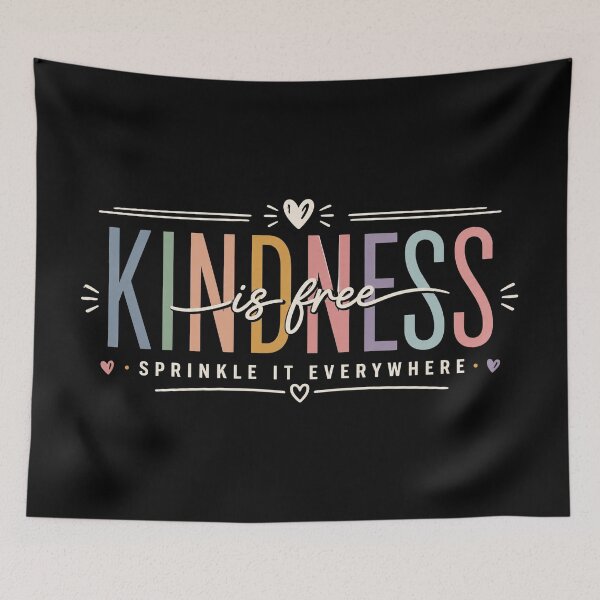Item preview, Kindness Is Free, Positive Vibes, Kindness Quote, Mental Health Gift, Inspirational, Be Kind, Cute Woman designed and sold by Sprinkle12345.