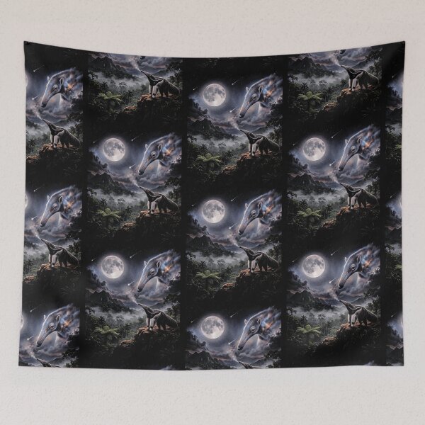 Item preview, Anteater Howling At Moon Moonlit Jungle Cosmic Night designed and sold by d247.