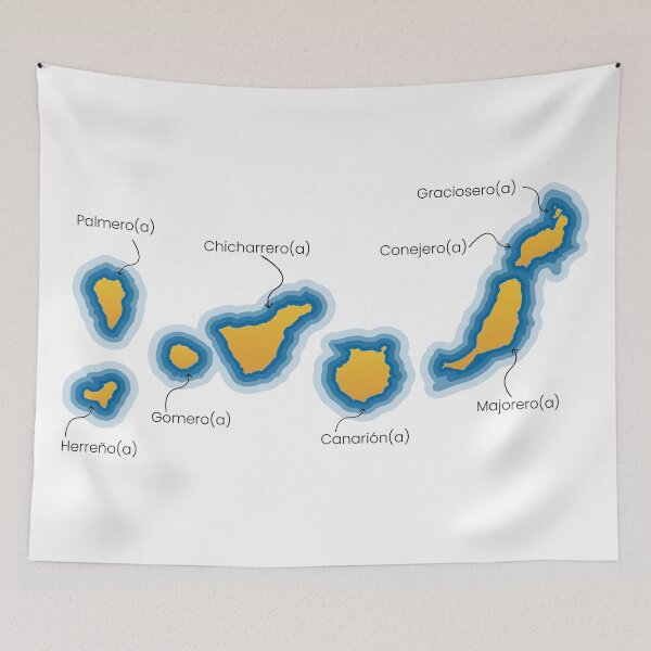 Item preview, Demonyms of the Canary Islands designed and sold by mauisita.