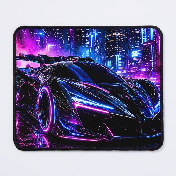 Item preview, Cyber Neon Hypercar designed and sold by Gold&pixels.