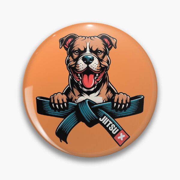 Item preview, Happy Bulldog Jiu Jitsu Blue Belt Mascot Art designed and sold by Outlet Raloel.