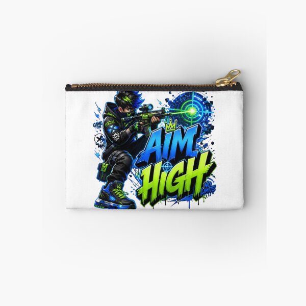 Item preview, AIM HIGH Gaming Sticker | Neon Esports Streetwear Graphic Design designed and sold by Stylestickers55.