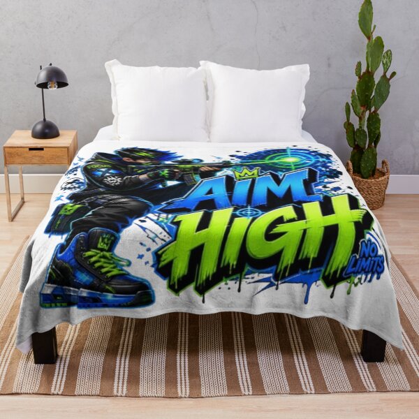 Item preview, AIM HIGH Gaming Sticker | Neon Esports Streetwear Graphic Design designed and sold by Stylestickers55.