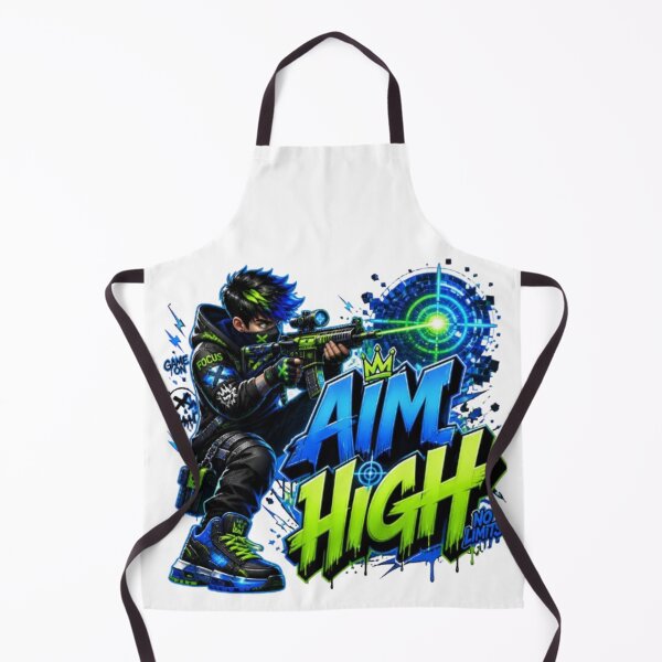 Item preview, AIM HIGH Gaming Sticker | Neon Esports Streetwear Graphic Design designed and sold by Stylestickers55.