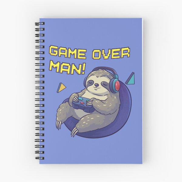 Item preview, Game Over Sloth Gamer Print designed and sold by tviyluv.