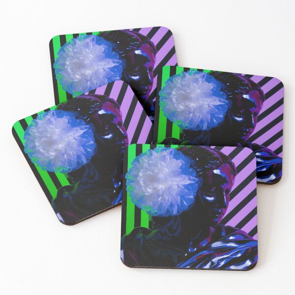 Item preview, Neon Floral Muse Against Stripes designed and sold by bubblegoth.