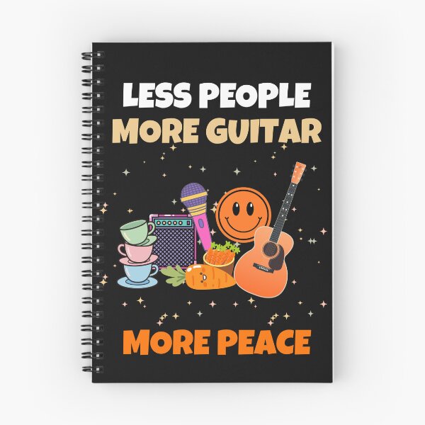Item preview, Less People More Guitar More Peace Funny Guitar Player Design designed and sold by Joyful-Pixel.