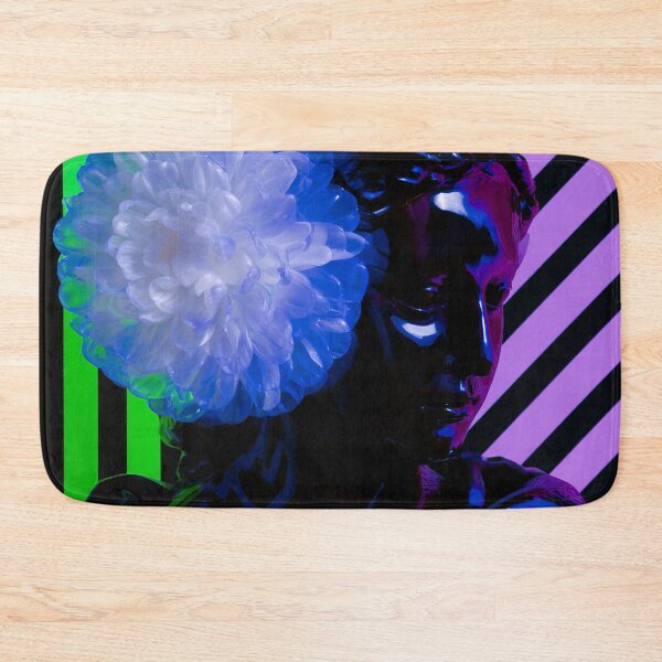 Item preview, Neon Floral Muse Against Stripes designed and sold by bubblegoth.