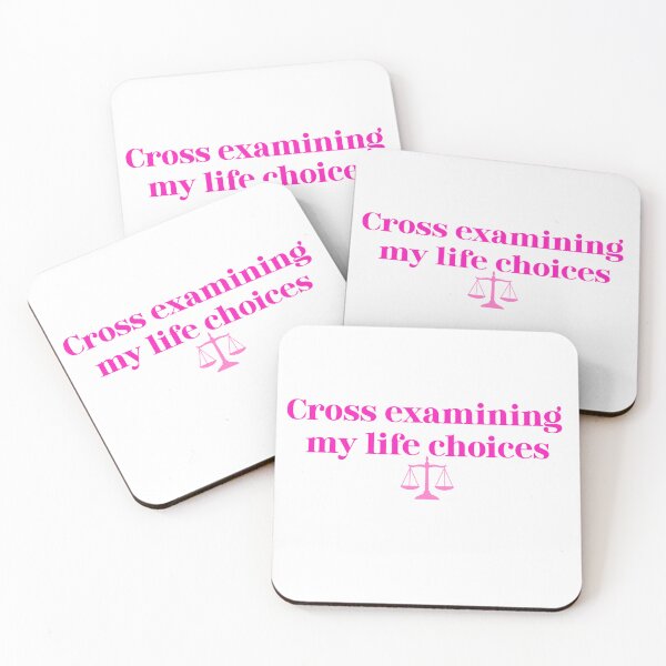 Item preview, Cross Examining My Life Choices | Funny Law Student Gift | Future Lawyer Aesthetic designed and sold by JusticeForSale.