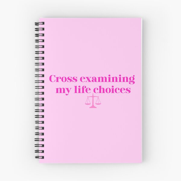 Item preview, Cross Examining My Life Choices | Funny Law Student Gift | Future Lawyer Aesthetic designed and sold by JusticeForSale.