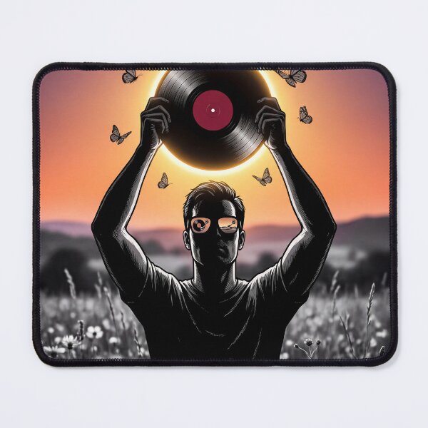 Item preview, Vinyl Eclipse – Music at Sunset designed and sold by nachtpixel-art.