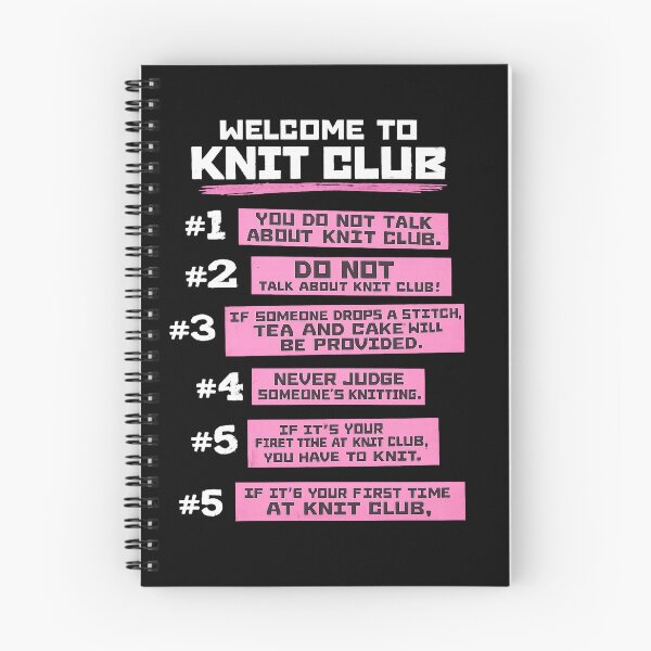 Item preview, Knit Club Rules | Funny Knitting Parody T-Shirt | Welcome to Knit Club designed and sold by The Mayors Den.