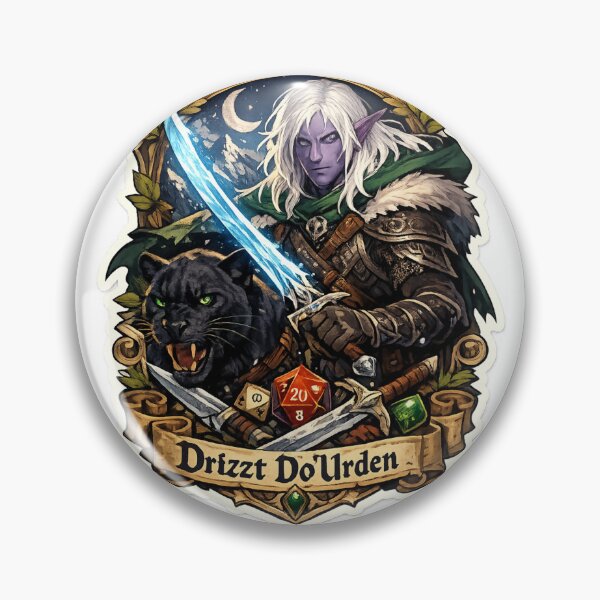 Item preview, Drizzt Dourden Legendary Dungeons & Dragons RPG  designed and sold by DanieleDidit.