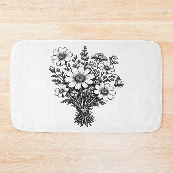 Artikelvorschau, Vintage Wildblumen Linolschnitt Botanik entworfen und verkauft von HandicraftArt.