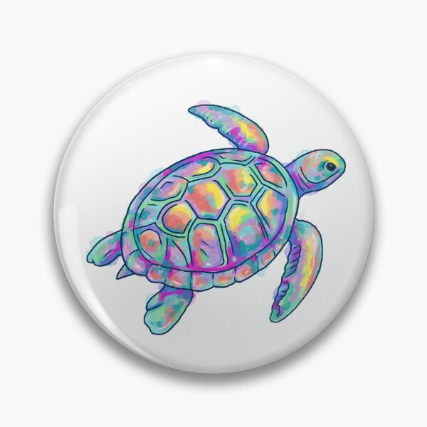 Item preview, Turtle, Vibrant watercolour, Animal Collection, Under the Sea designed and sold by DoodlingMissy.