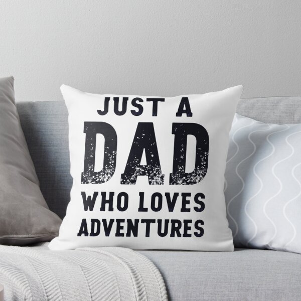 Item preview, Just a Dad Who Loves Adventures Vintage Typography Design designed and sold by GabeMountainArt.