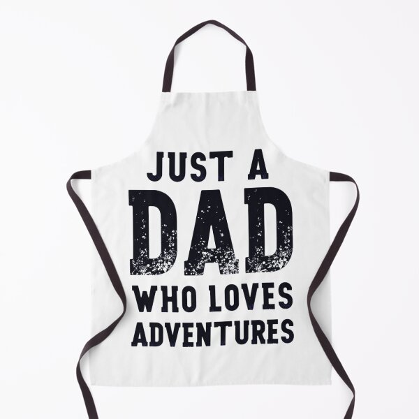 Item preview, Just a Dad Who Loves Adventures Vintage Typography Design designed and sold by GabeMountainArt.