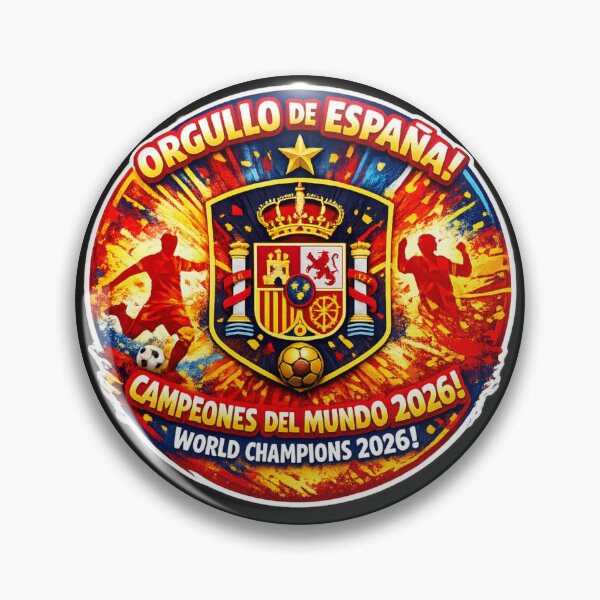 Item preview, España Campeona del Mundo 2026 | Emblema Circular Dorado para Camiseta | World designed and sold by StyleOnly4U2030X.