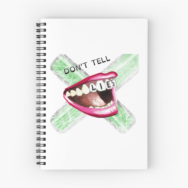 Item preview, Don’t Tell – Bold Mouth Illustration (Lies Concept Art) designed and sold by ChiaraPagani.