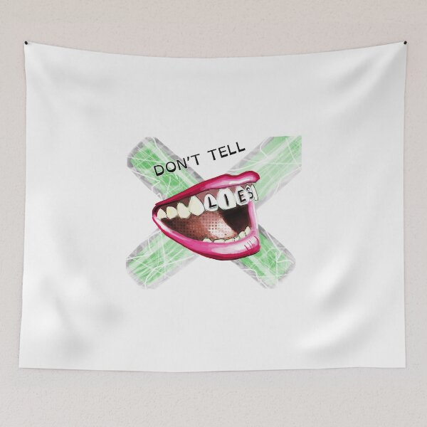 Item preview, Don’t Tell – Bold Mouth Illustration (Lies Concept Art) designed and sold by ChiaraPagani.