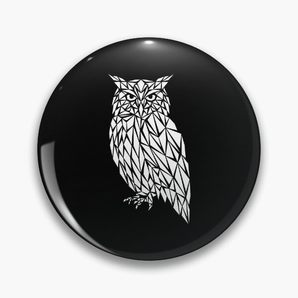 Aperçu de l'œuvre White geometric Owl créée et vendue par Espyr.Art.
