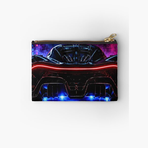 Item preview, Cyber Neon Hypercar Rear View designed and sold by Gold&pixels.