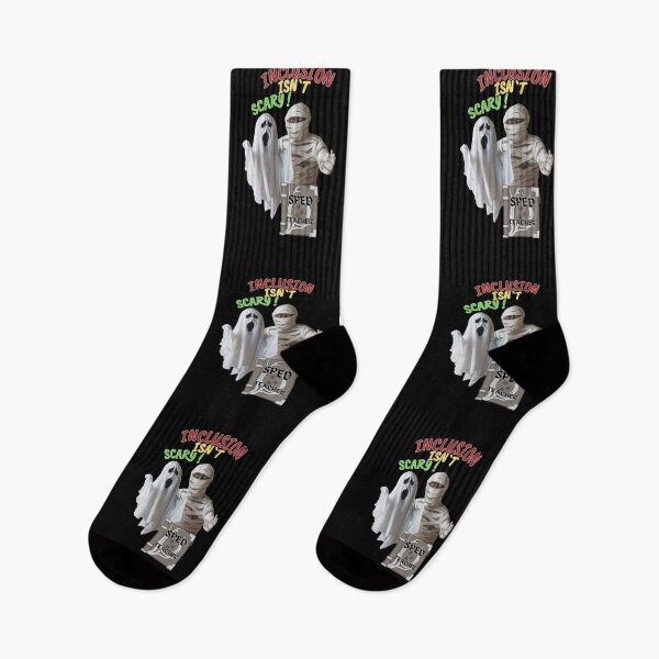 Item preview, Inclusion Isn't Scary – Funny SPED Teacher Ghost Mummy Gift designed and sold by SkymarArt.