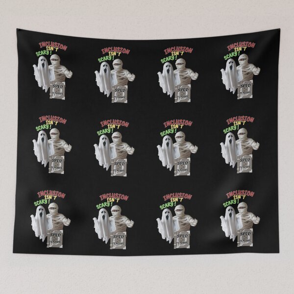 Item preview, Inclusion Isn't Scary – Funny SPED Teacher Ghost Mummy Gift designed and sold by SkymarArt.